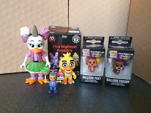 Funko FNAF Bundle:- ×2 Pocket Pops, ×1 Mystery Mini, ×1 Large Chica & ×1 Mini... - Picture 1 of 20