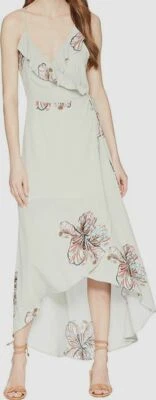 $247 Lucy Love Women's Green Alter Your Mood Print Sleeveless Wrap Dress Size S - Image 1 of 2