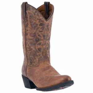 68452 Laredo Para Hombre Birchwood Western Bota de Vaquero - Bronceado Envejecido - Imagen 1 de 21