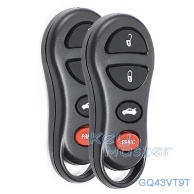 2 for Chrysler Dodge Intrepid 1998 Plymouth Neon 2000-05 Remote Key Fob GQ43VT9T - Image 1 of 4