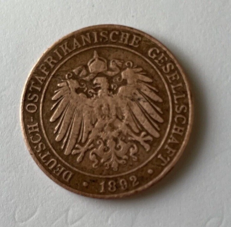 Moneda de colección del siglo XIX | ÁFRICA ORIENTAL ALEMANA - 1892 - 1 PAISA - RARA #AJ29 Foto 1 de 4