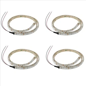 4X 1M 12V Waterproof Cool White 3528 Flexible Led Strip Lights Camping Boat Car - Picture 1 of 12