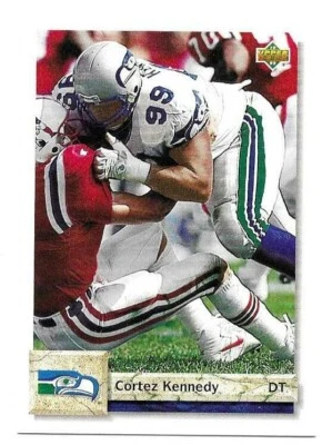 CORTEZ KENNEDY 1992 UPPER DECK CARD NM-MT CONDITION - Image 1 of 2