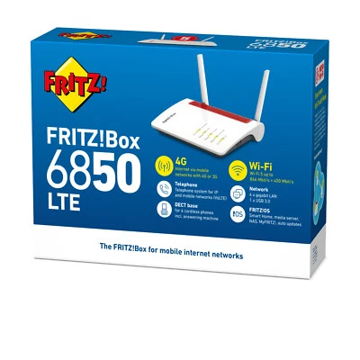 AVM FRITZ!Box 6850 LTE 20002925 WLAN Router 4G weiß Funk *Ausstellungsstück* 🔝 - Bild 1 von 4