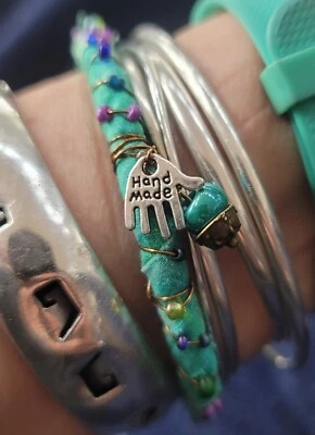 BöHö B's Bohemian Bracelets ☆ beads charms silver gold bronze ☆ Custom Jewelry ☆ - Image 1 of 4