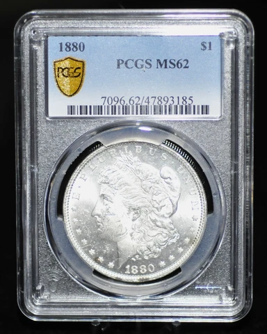 1880 PCGS MS62 Morgan Silver Dollar Cover