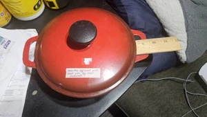 3 1/2 Quart Signatur Runde Emaille Gusseisen Französisch/Dutch Oven mit Gusseisen Deckel - Bild 1 von 9