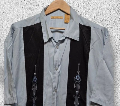 Camisa The Havanera Co Para Hombres 2XLT Guayabera Camisa Bordada Manga Rayón Poli Foto 1 de 4
