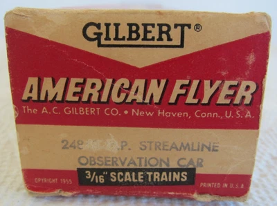 AMERICAN FLYER S 24840 EMPTY BOX for UNION PACIFIC OBSERVATION CAR-NOT BAD! - Image 1 of 4