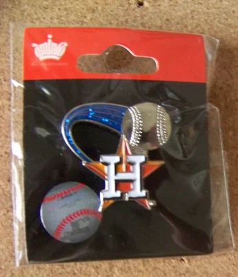 2013 Houston Astros soaring ball glitter trail lapel pin MLB - Image 1 of 4