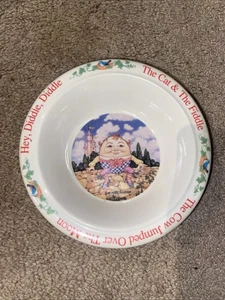 Selandia Humpty Dumpty Bowl Hey Diddle Diddle Cow Moon Melamine Bowl - Picture 1 of 4