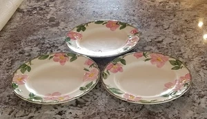 Vintage Franziskaner Wüstenrose Essteller 10-1/2" (3er Set) Wie Ist - Bild 1 von 6