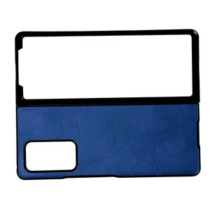 Leather Cover for Samsung Galaxy Z Fold 2 Blue Shockproof Anti Fall Case - Imagen 1 de 10