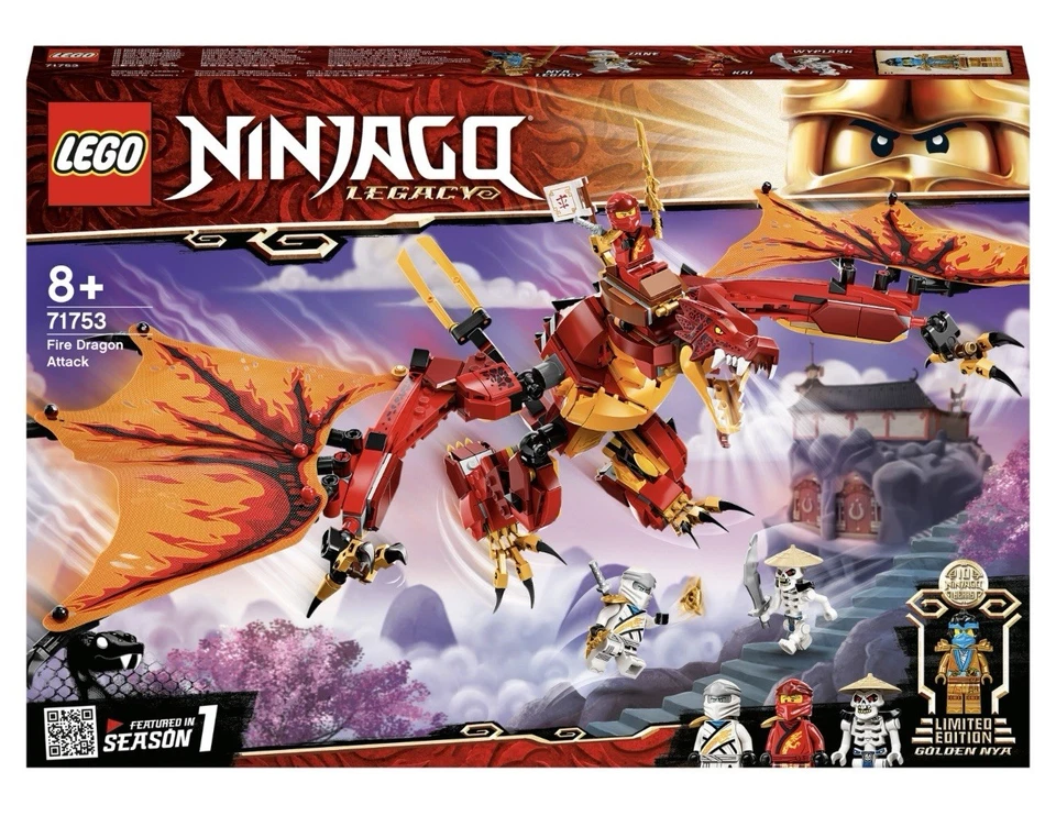 Lego 71753 NINJAGO Fire Dragon Attack Legacy Kai, Zane SEALED - image 1 of 1