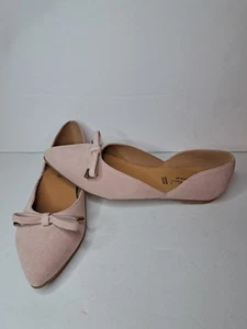 Antonio de Faria Echtleder-Flats Audrey Damengröße 8 Rouge-Pink Schuhe - Bild 1 von 9