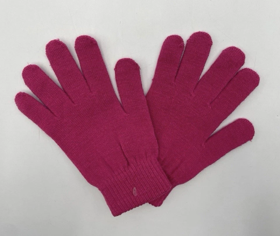Guantes de punto vintage para mujer ajuste elástico años 80/90 NOS rosa magenta Foto 1 de 1
