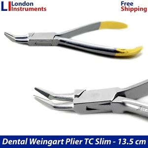 Alicates de ortodoncia para barba TC delgados arco dental alambre abrazaderas de sujeción flexión - Imagen 1 de 5