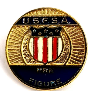 Pin de solapa retro de la Asociación de Patinaje Artístico de Estados Unidos Prefigura USFSA Ashworth latón 6E - Imagen 1 de 5