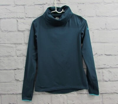 Nike Pro Dri Fit Mujer S Infinity Camisa Pullover Manga Larga Azul 801264-483 Foto 1 de 4