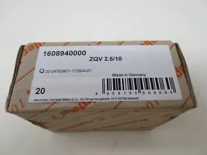 Weidmuller 1608940000 ZQV 2.5/10 - BOX OF 20 - Picture 1 of 3