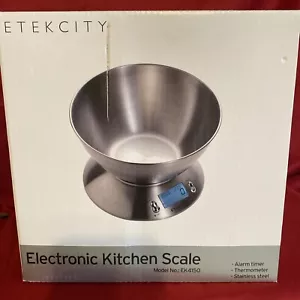 Etekcity Lebensmittel Küchenwaage mit Schüssel, Digitale Waage für Lebensmittelunzen a... - Bild 1 von 3