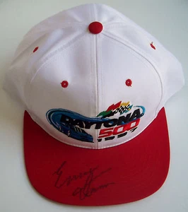 ERNIE IRVAN Signed White 1997 DAYTONA 500 Cap Auto Autographed Hat GAI - Picture 1 of 2