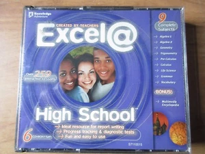 Excel @ High School by Knowledge Adventure (PC, 2000) Windows 95 98 + Mac - Picture 1 of 4