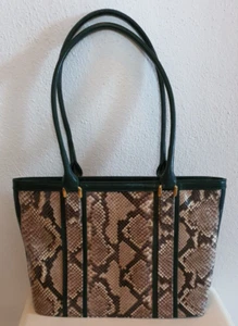 Goldpfeil Damen-Handtasche aus echten Schlangenleder (Python)-NEU und UNBENUTZT  - Bild 1 von 11