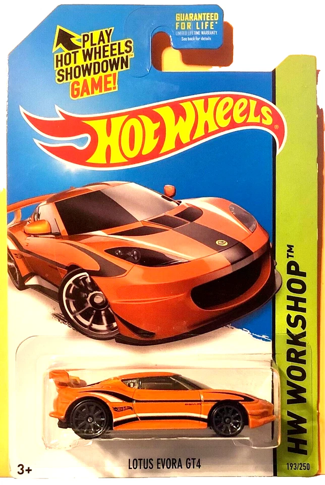 Tarjeta azul Hot Wheels 2014 KMART RECOLOR HW Workshop #193 LOTUS EVORA GT4 naranja Foto 1 de 1