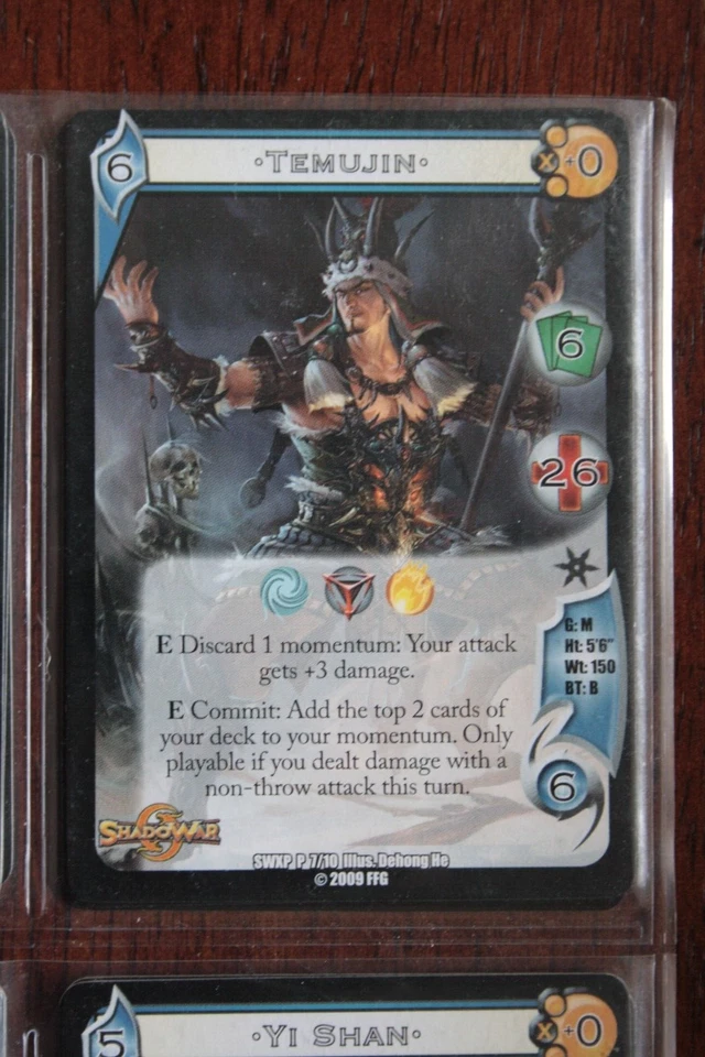 Universal Fighting System ShadowWar Promo *Temujin* Set SWXP - Image 1 of 1