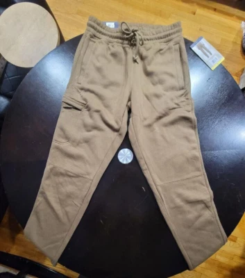 Pantalones cargo vintage resistentes a la intemperie de vellón pesado para hombre, bronceado, gris, S, M, L, XL Foto 1 de 4