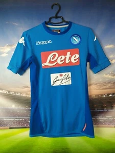 Napoli Home football shirt 2017 - 2018 Jersey Kappa Authentic Mens Size S - Picture 1 of 9