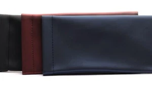  Einstecketui Stahlfederverschluss Brillentasche Etui Stecketui Schwarz Rot Blau - Bild 1 von 4
