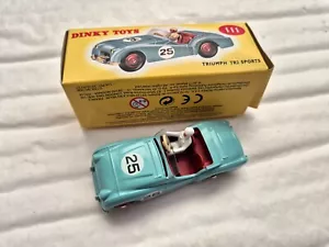 Dinky Toys 111 Triumph Tr2 Coche Deportivo Azul Nuevo En Caja - Ediciones Atlas - Imagen 1 de 4