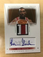 2004-05 Hot Prospects #71 Ben Gordon Auto Patch SP RC /350 RPA Rookie Card Bulls