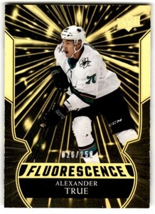 2020-21 Upper Deck Fluorescence Gold Alexander True Rookie /150 #F-10 San Jose
