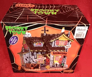 Lemax Spooky Town # 45676 Dead Man's Cabin Illuminated 2014 New In Box NICE Read - Bild 1 von 7