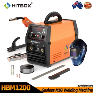 HITBOX 2 IN1 MIG Welder 220V Stick MIG Gasless Welding Machine Portable 15A Plug - Picture 1 of 16