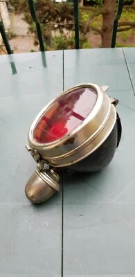 Optique Phare Ancien 1900 ECP Carbure Acétylène  - Photo 1/4