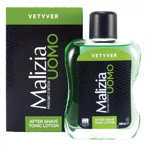MALIZIA UOMO VETYVER AFTER SHAVE TONIC LOTION 100ML DOPOBARBA
