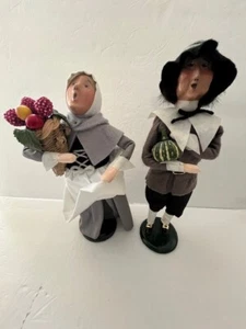 Buyers’ Choice Thanksgiving Pilger Mann mit Kürbis Frauen mit Füllhorn 1996 - Bild 1 von 20