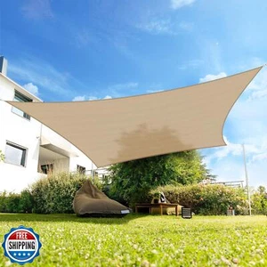 SunnyRoyal Sun Shade Sail 6'x6' Rectangle Shade Sail Canopy Sun Shade for Pat - Bild 1 von 5