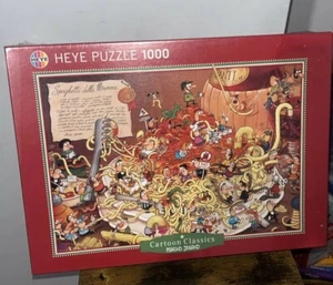 🧩NEW Sealed Mario Degano Cartoon Classic Spaghetti Heye Puzzle 1000 Jigsaw - Picture 1 of 7