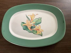 Piatto da portata vintage Taylor Smith Taylor Conversation modello Daylily 13 1/2" - Foto 1 di 2