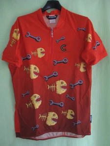 Maillot cycliste Cannondale Made in USA Cycling Piranha Jersey Vintage - L - Picture 1 of 5