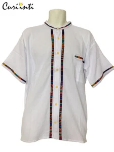 WHOLESALE LOT OF 10 100% COTTON APPLIQUE SHIRTS WITH CUSTOM COLOR STRIPE 3V - Picture 1 of 12