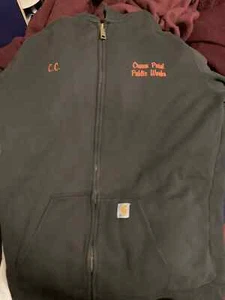Carhartt Sweater Adult Extra Large Black Long Sleeve Crown Point 90s Mens - Picture 1 of 9