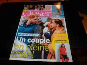 Revue "CLOSER N°1004 - 2024" Meghan & Harry, Brad PITT, Bella HADID - Foto 1 di 1