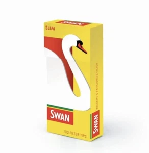 Swan Slim Pop Tips Cigarette Tobacco Rolling Pre-Cut Filters Pack Of 10 - Picture 1 of 6