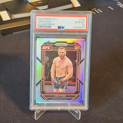 2023 Panini Prizm UFC Joe Pyfer Silver Rookie Prizm PSA 10 GEM MINT RC POP 8 - Image 1 of 2